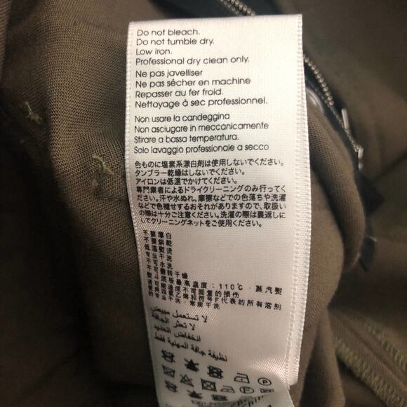 3.1 Phillip Lim 100% Wool Ankle Olive Green Women's Pants 4 - Picture 11 of 14